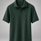 Ribbed Textured Polo Shirt – Short Sleeve