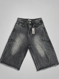 Men's Light Wash Baggy Denim Shorts