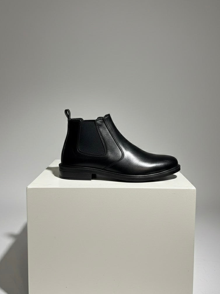Classic Men's Leather Chelsea Boots – Slip-On Ankle Boots