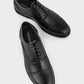Classic Men's Leather Brogue Oxfords – Formal Cap-Toe Dress Shoes