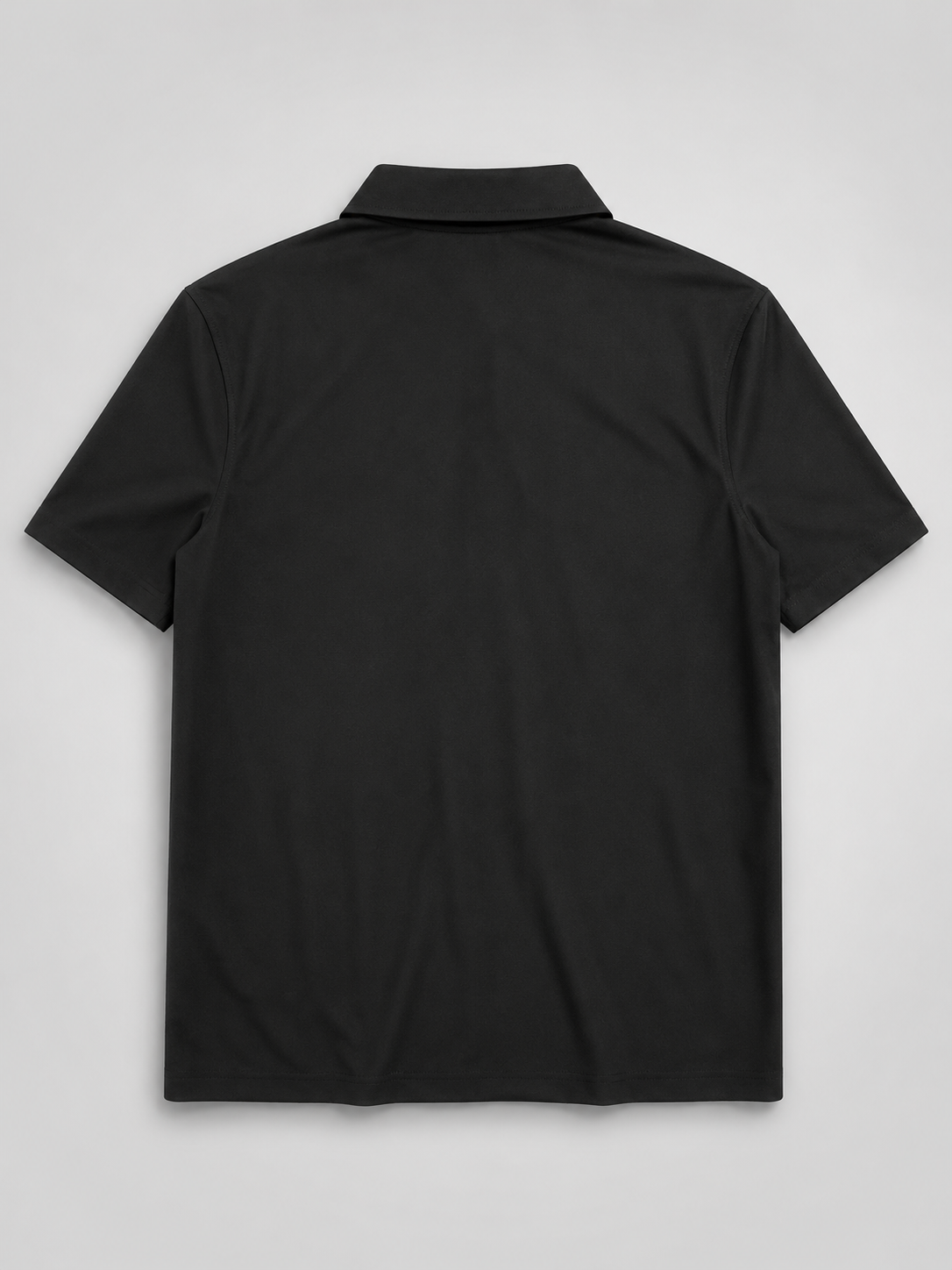 Men's Black Utility Zip-Up Shirt – Short Sleeve