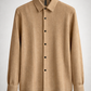 Textured Knit Button-Up Shirt – Relaxed Fit