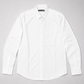 Men’s White Textured Slim-Fit Shirt