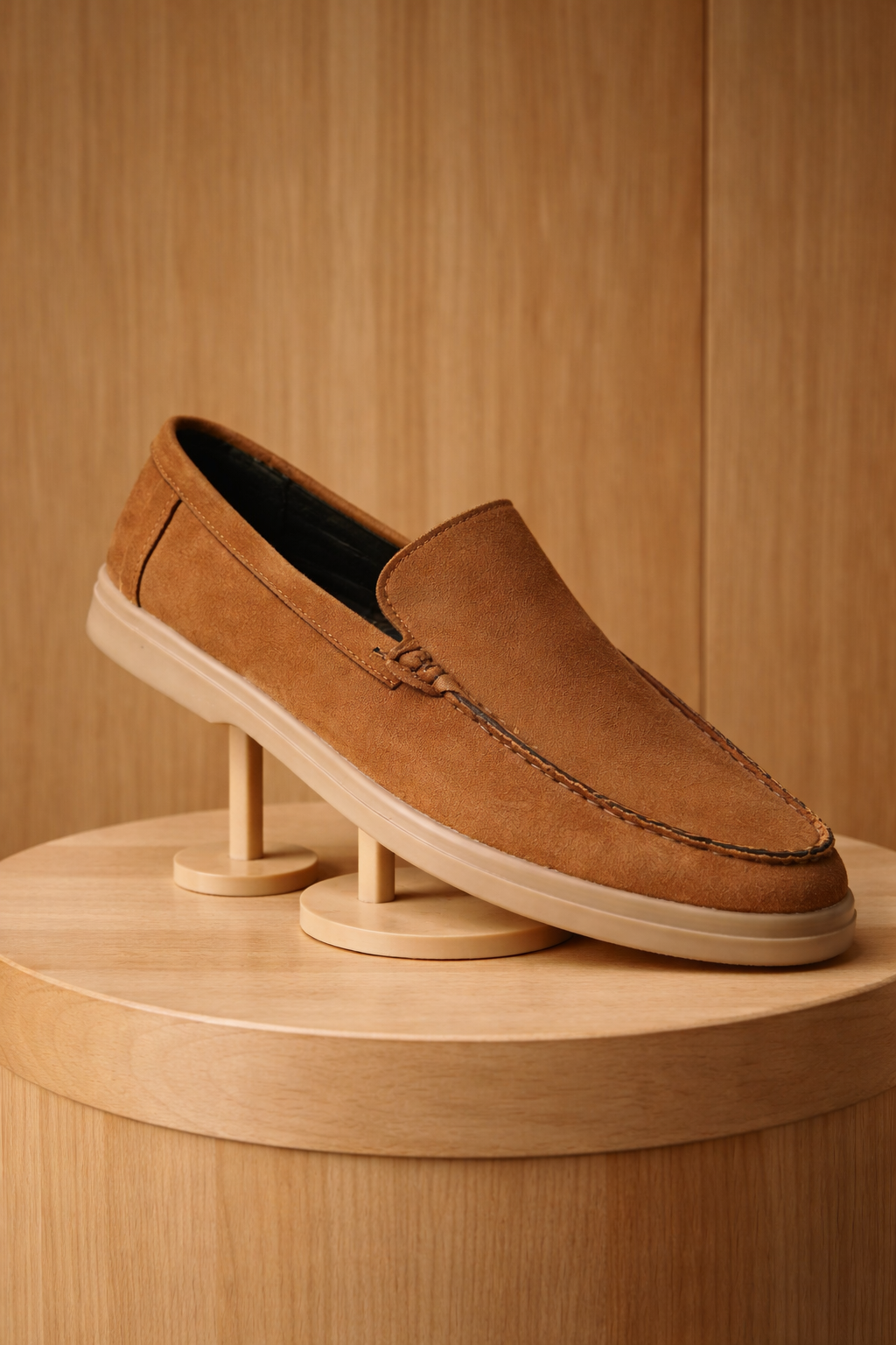 Men's Suede Slip-On Loafers – Casual Driving Shoes & Moc Toe Sneakers