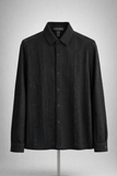 Textured Knit Button-Up Shirt – Relaxed Fit