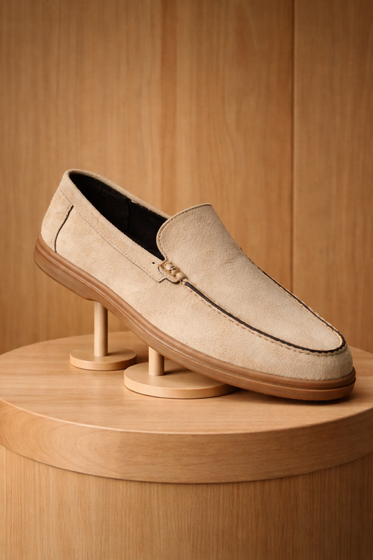 Men's Suede Slip-On Loafers – Casual Driving Shoes & Moc Toe Sneakers
