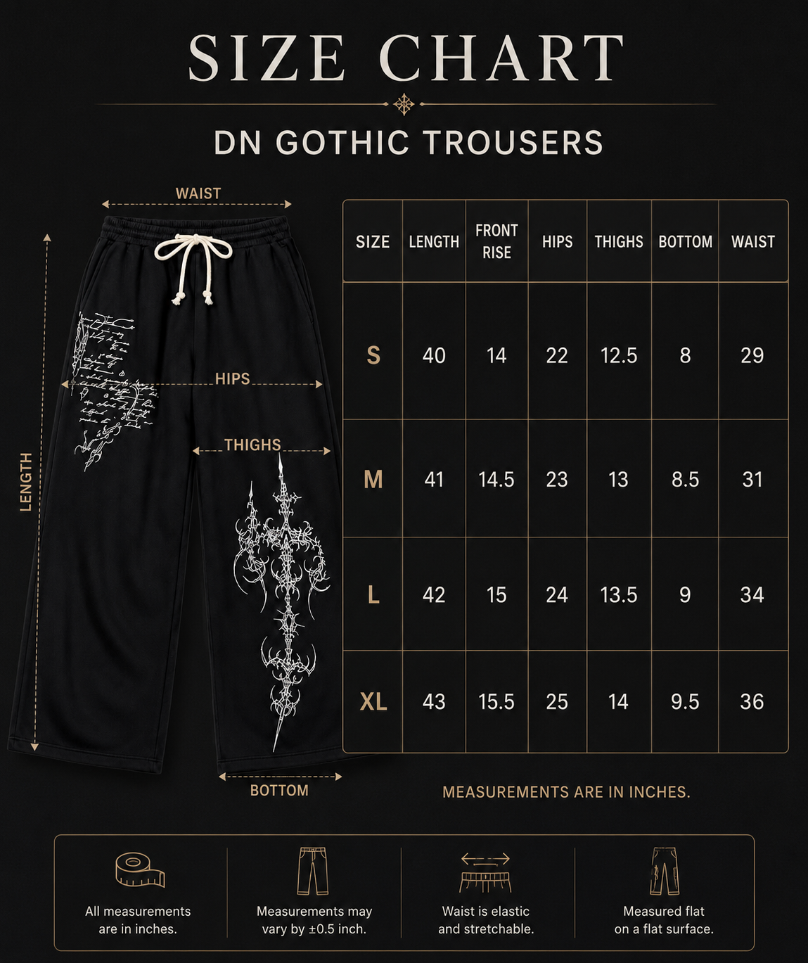 Embroidered Wide-Leg Cargo Pants