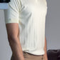 Ribbed Textured Polo Shirt – Short Sleeve